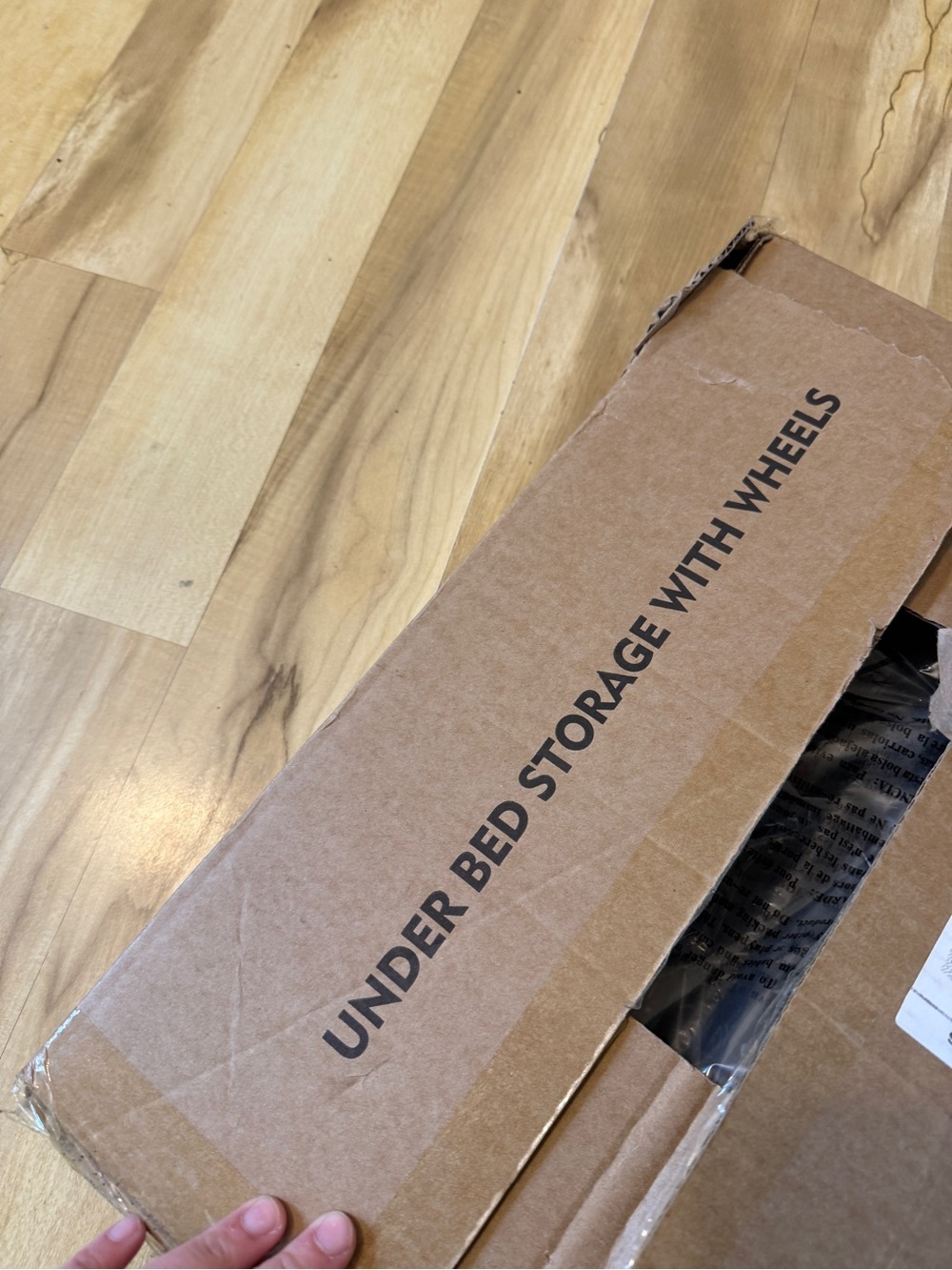Under Bed Storage with Wheels - Brown Cardboard new - Picture 2 of 8